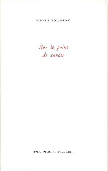 Sur le point de savoir