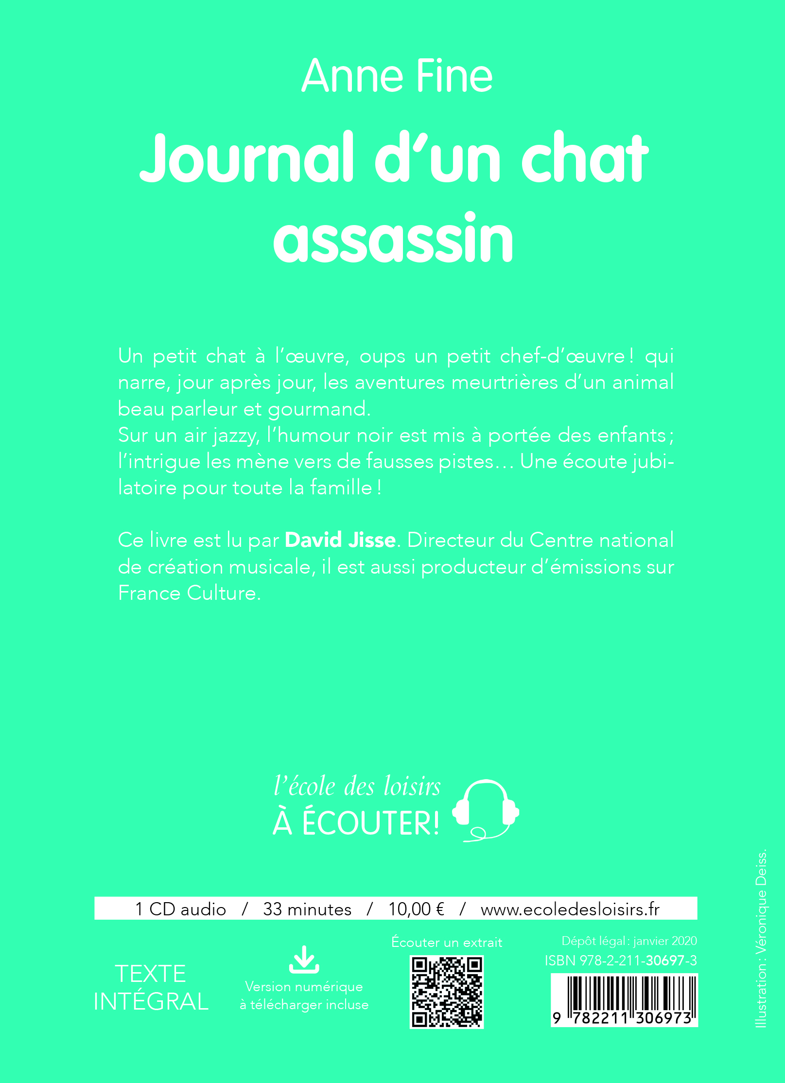 Le Journal d'un chat assassin (audio)