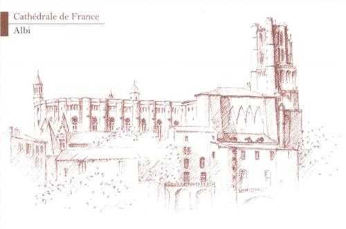 Lot de 5 cartes Cathédrale de France - Cahors