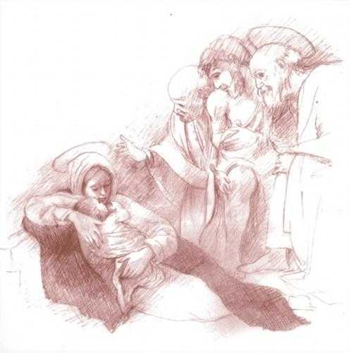 Cartes de la Nativité de Caravage - lot de 5