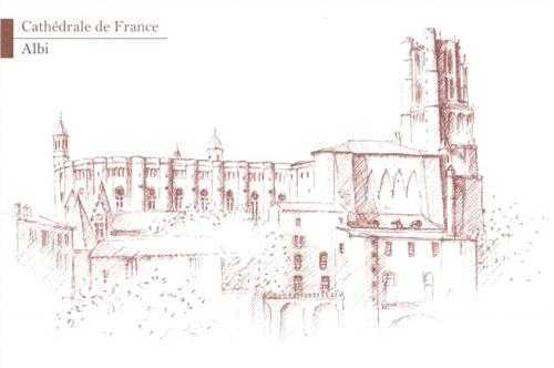 Lot de 5 cartes Cathédrale de France - Albi