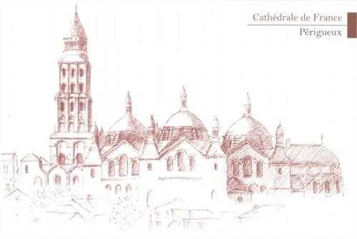 Lot de 5 cartes Cathédrale de France - Périgueux