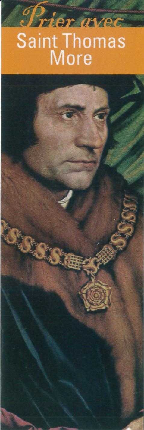 Signet Prier avec Saint Thomas More - Lot de 10 - Prier avec quelques grands témoins