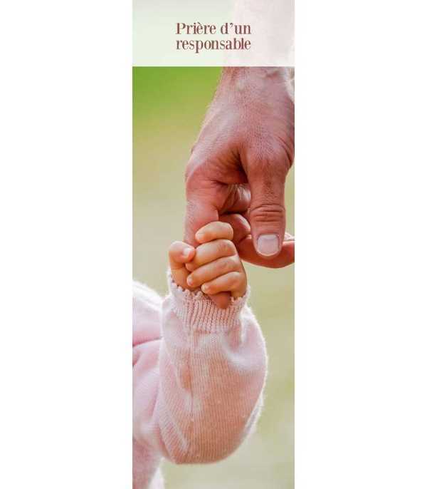 Signet Prière d'un responsable  - Lot de 10 - Collection 24 prières