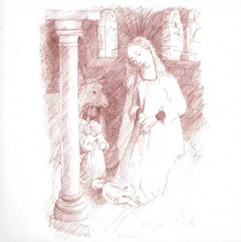 Cartes de la Nativités de Rogier Van der Weyden - lot de 5