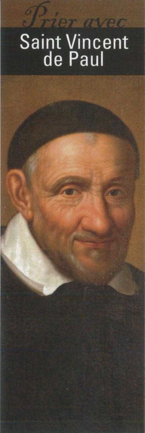 Signet Prier avec Saint Vincent de Paul - Lot de 10 - Prier avec quelques grands temoins
