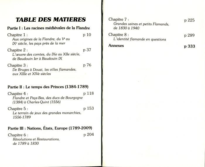 Histoire de Flandre - le point de vue flamand