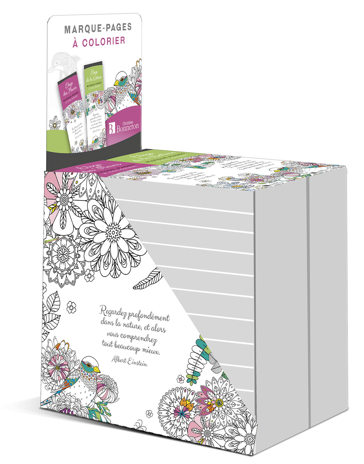 Display de 2x12 marque-pages a colorier