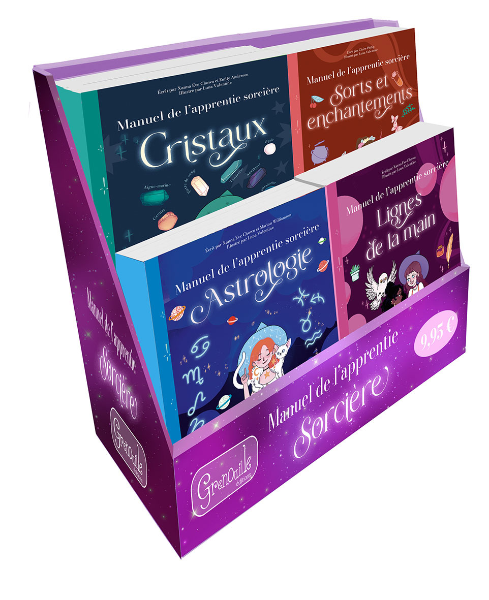 Display de 24 manuels de l'apprentie sorciere