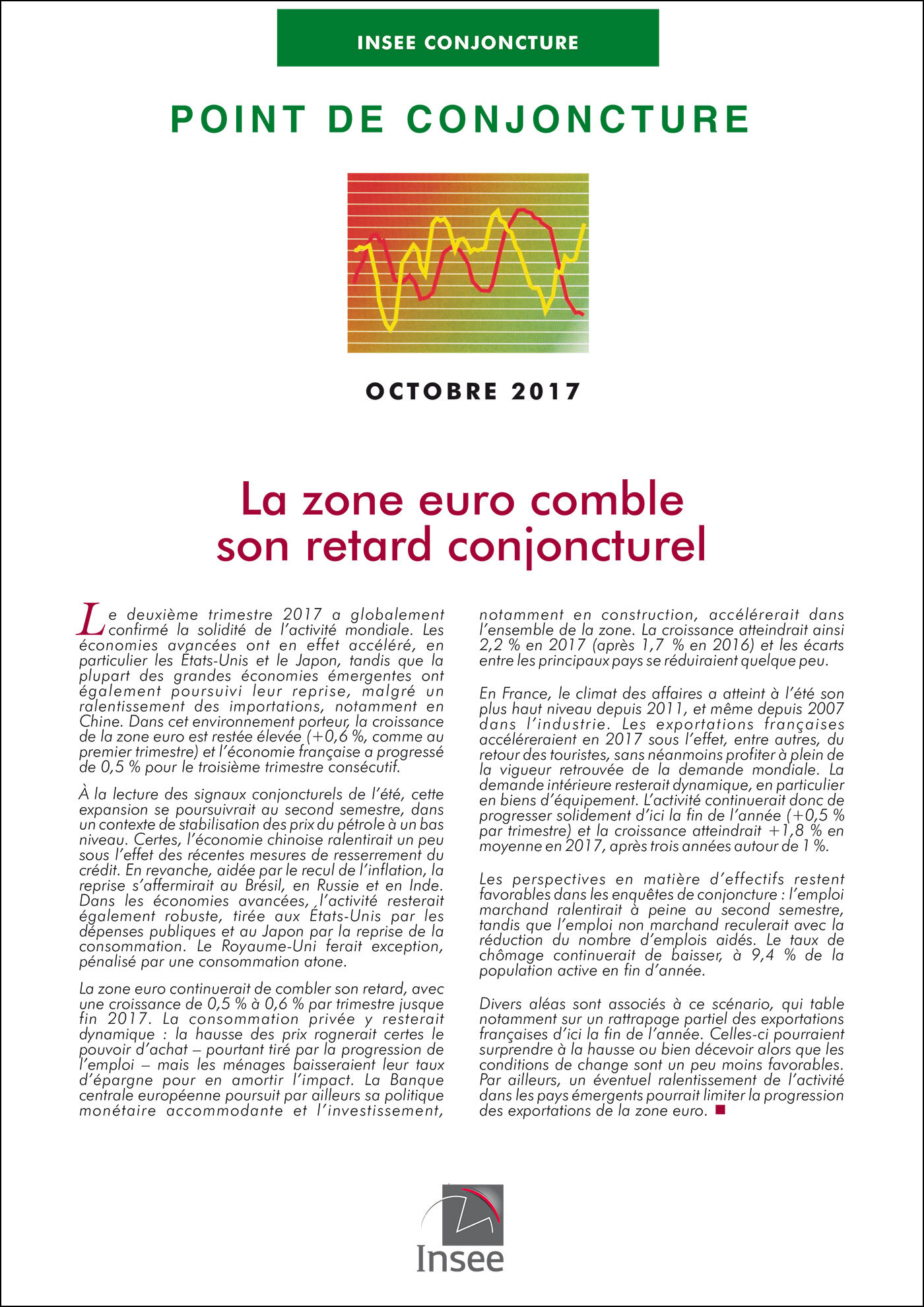 POINT DE CONJONCTURE Octobre 2017