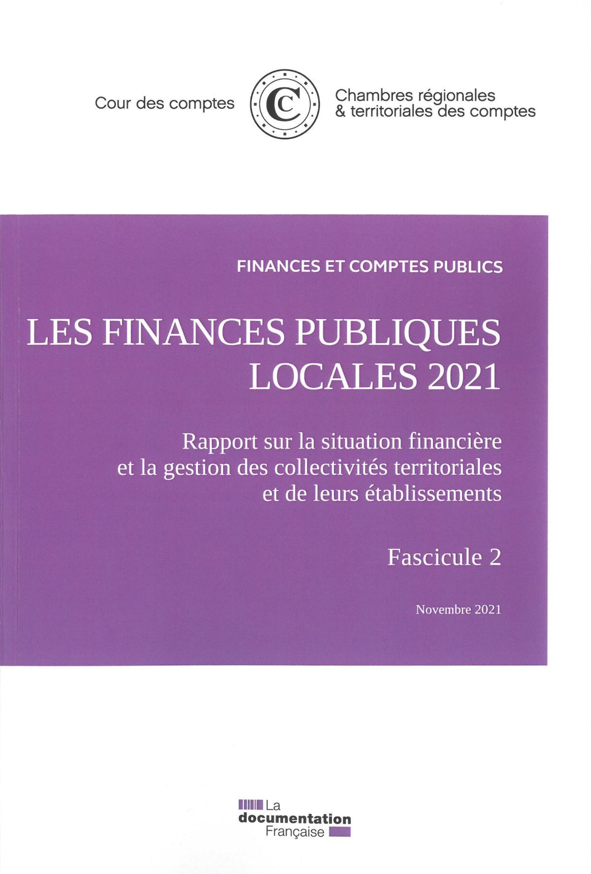 Les finances publiques locales 2021