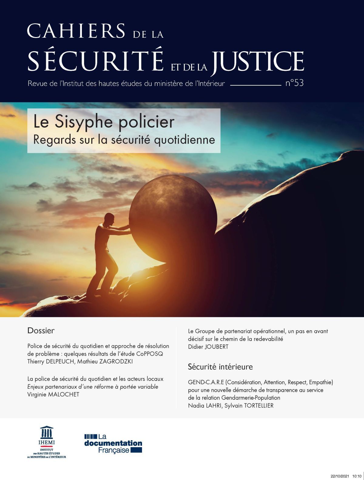 Le Sisyphe policier - Regards sur la sécurité quotidienne