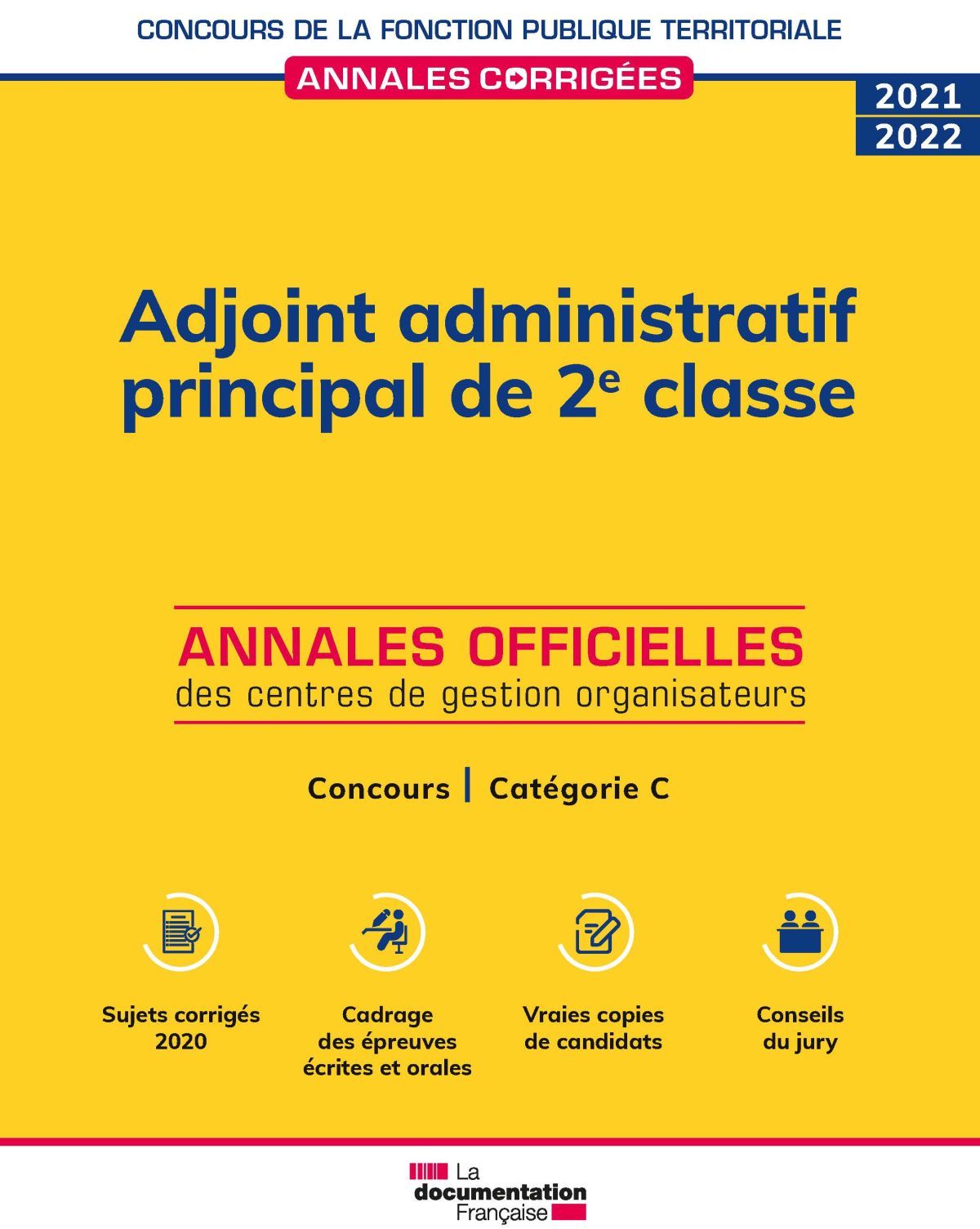 Adjoint administratif principal de 2e classe 2021 2022