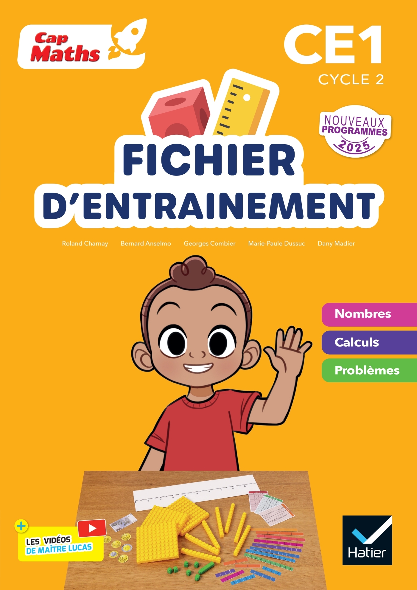 Cap Maths CE1 - Ed. 2025 - Fichier nombres et calculs + cahier de géométrie-mesure