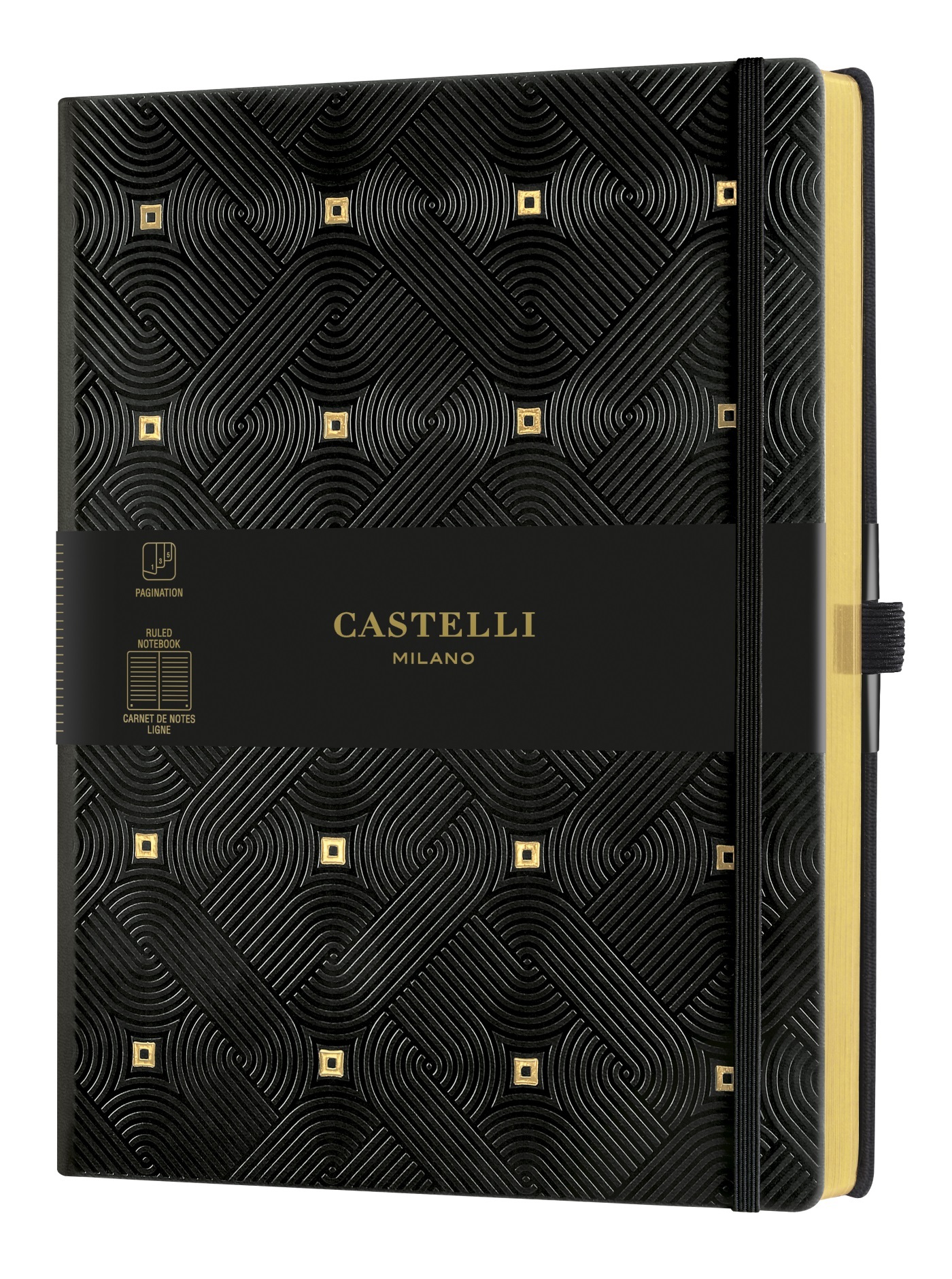 Carnet C&G très grand format ligné maya gold