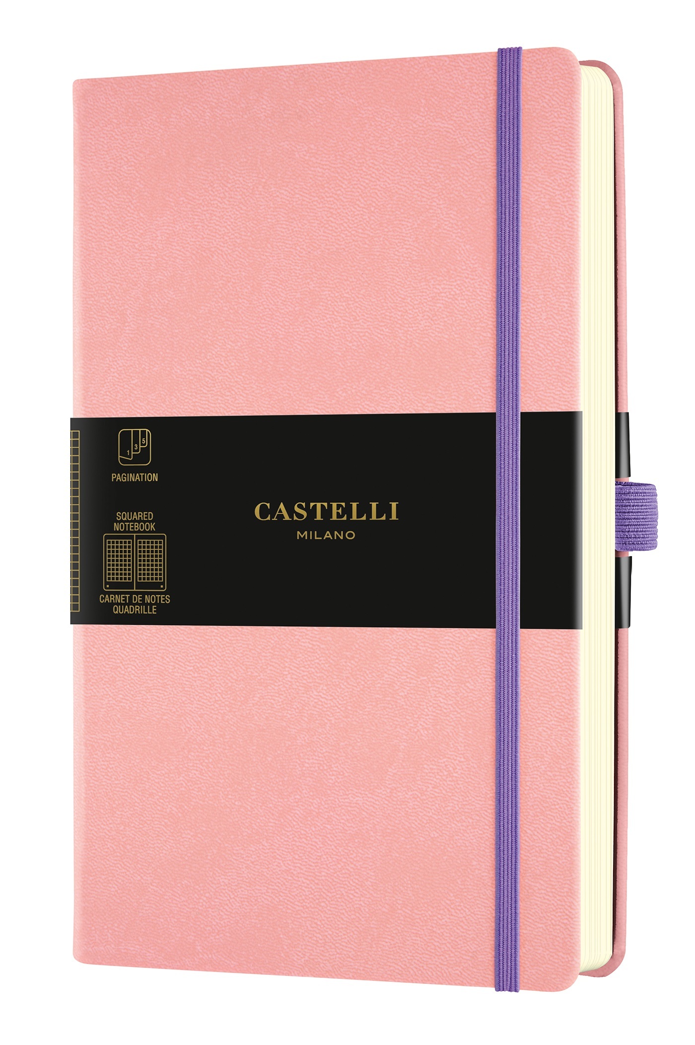 Carnet Aquarela très grand format quadrillé poudré