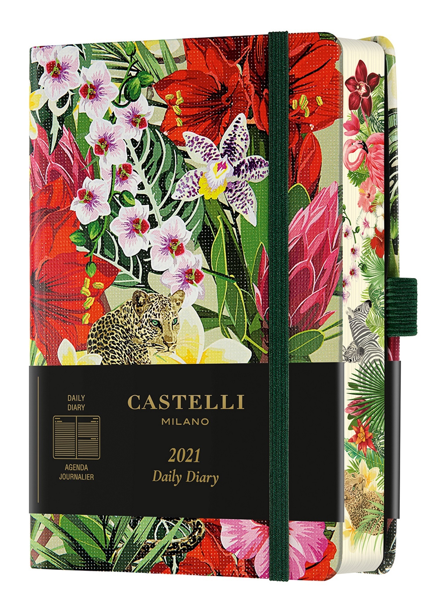 Agenda 2021 journalier poche Eden leopard