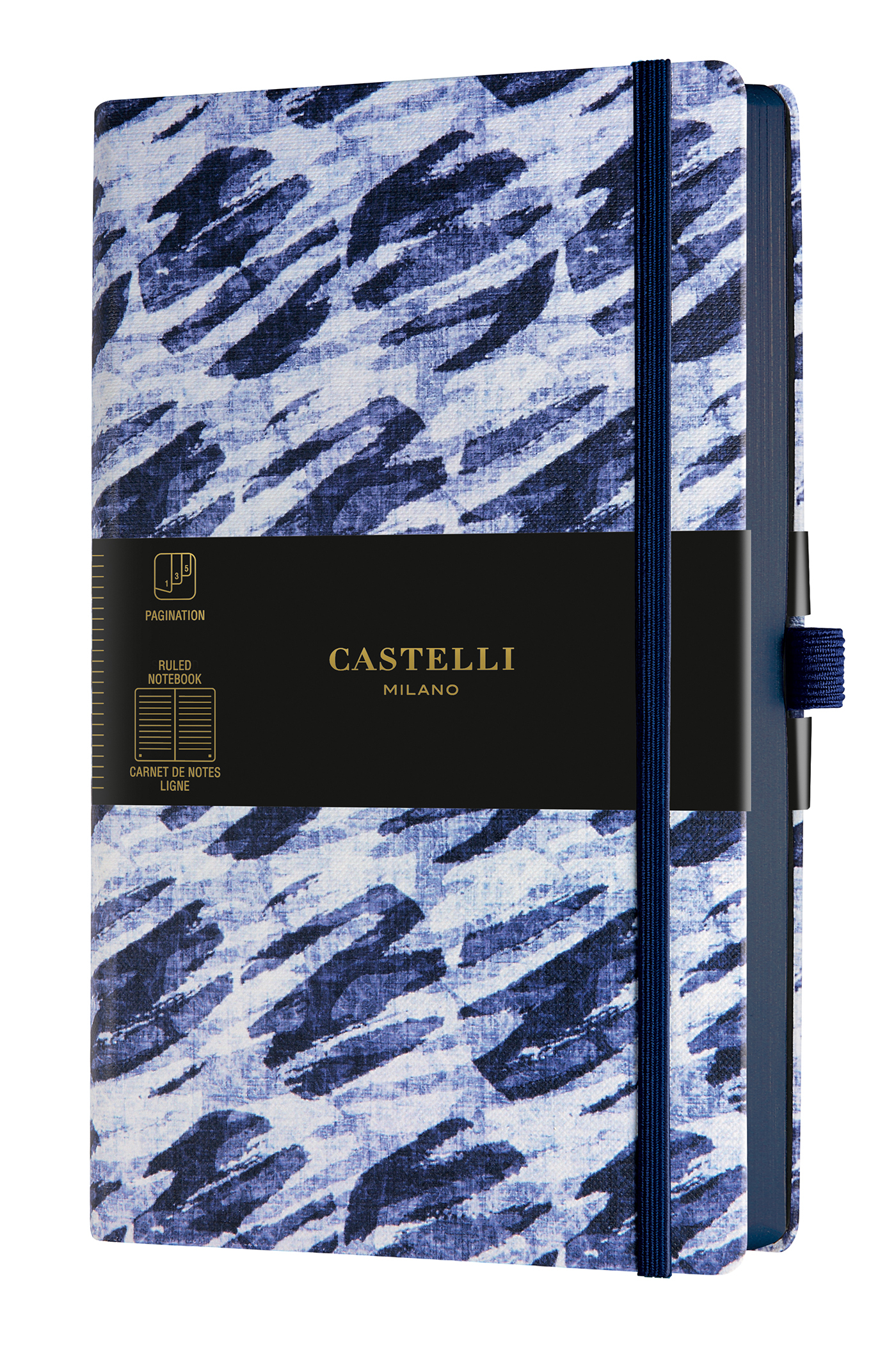 Carnet Shibori grand format ligne bubbles