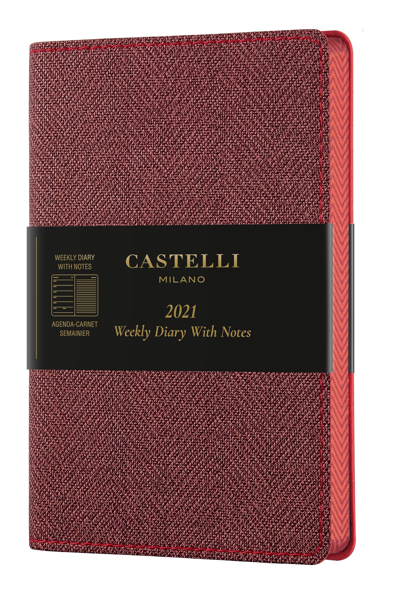 Agenda 2021 semainier poche Harris Red