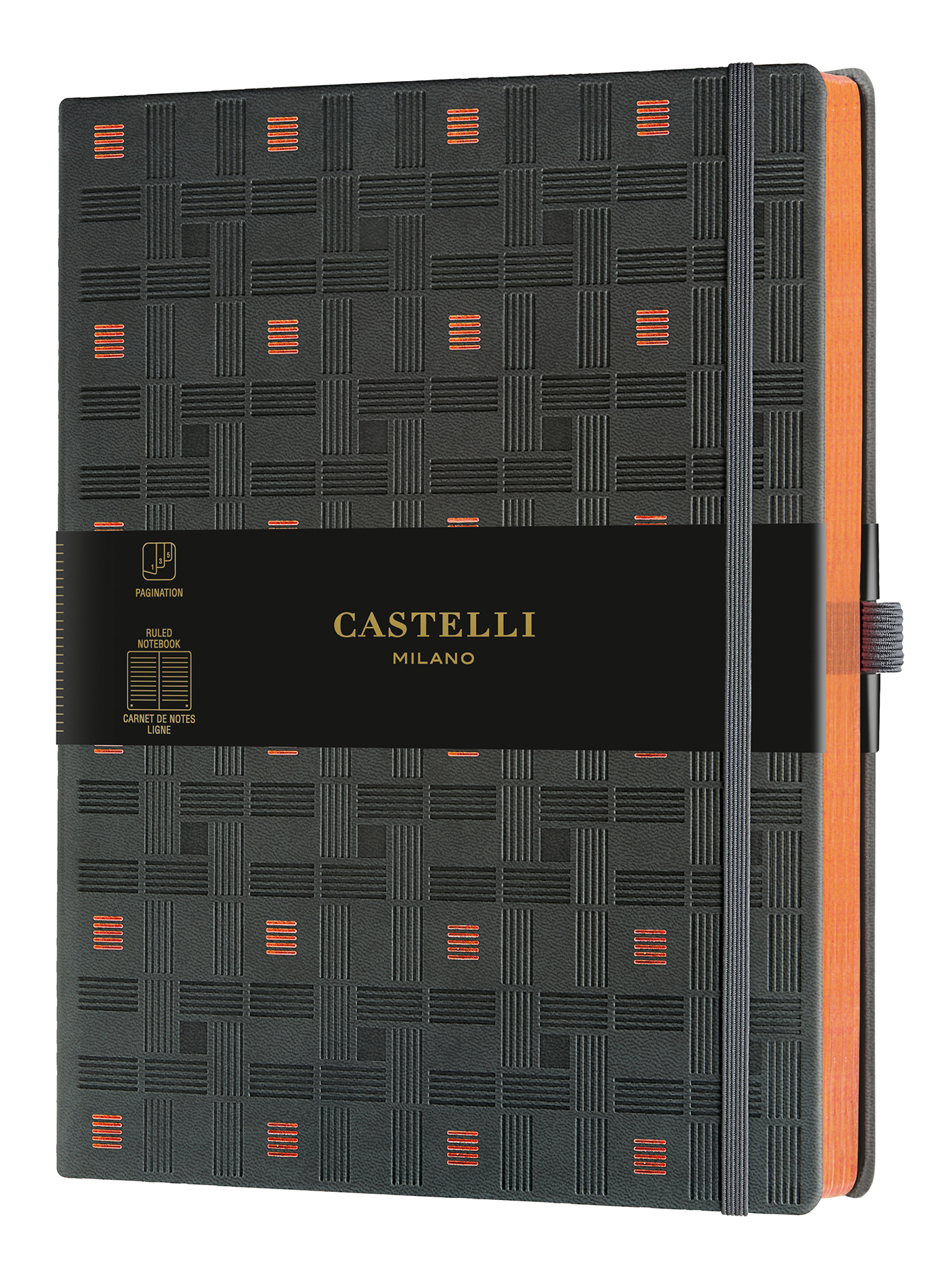 Carnet C&G très grand format ligne trame copper