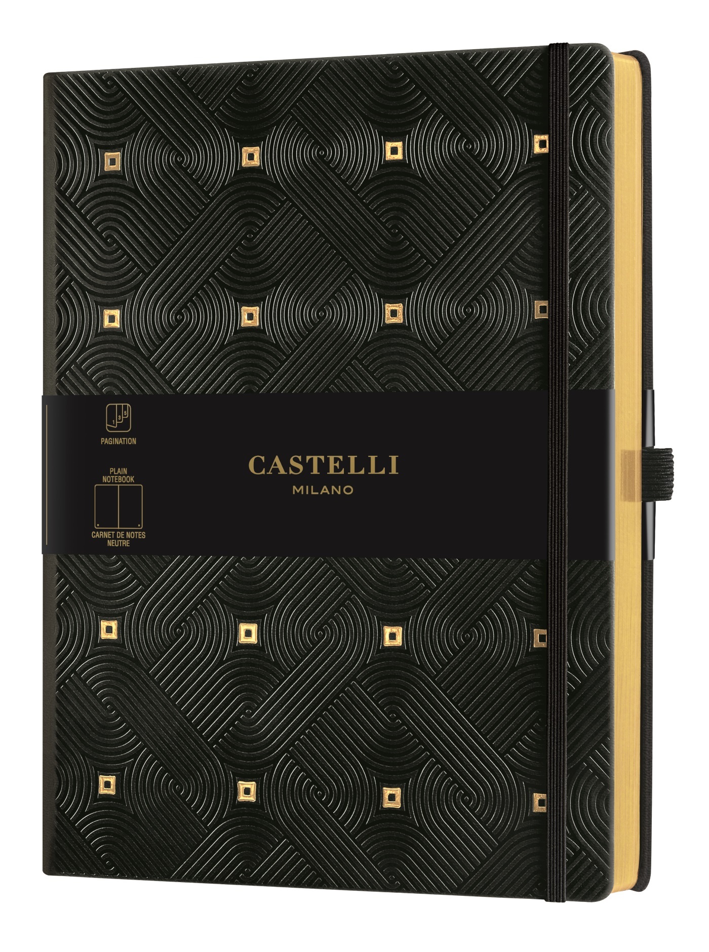 Carnet C&G très grand format uni maya gold