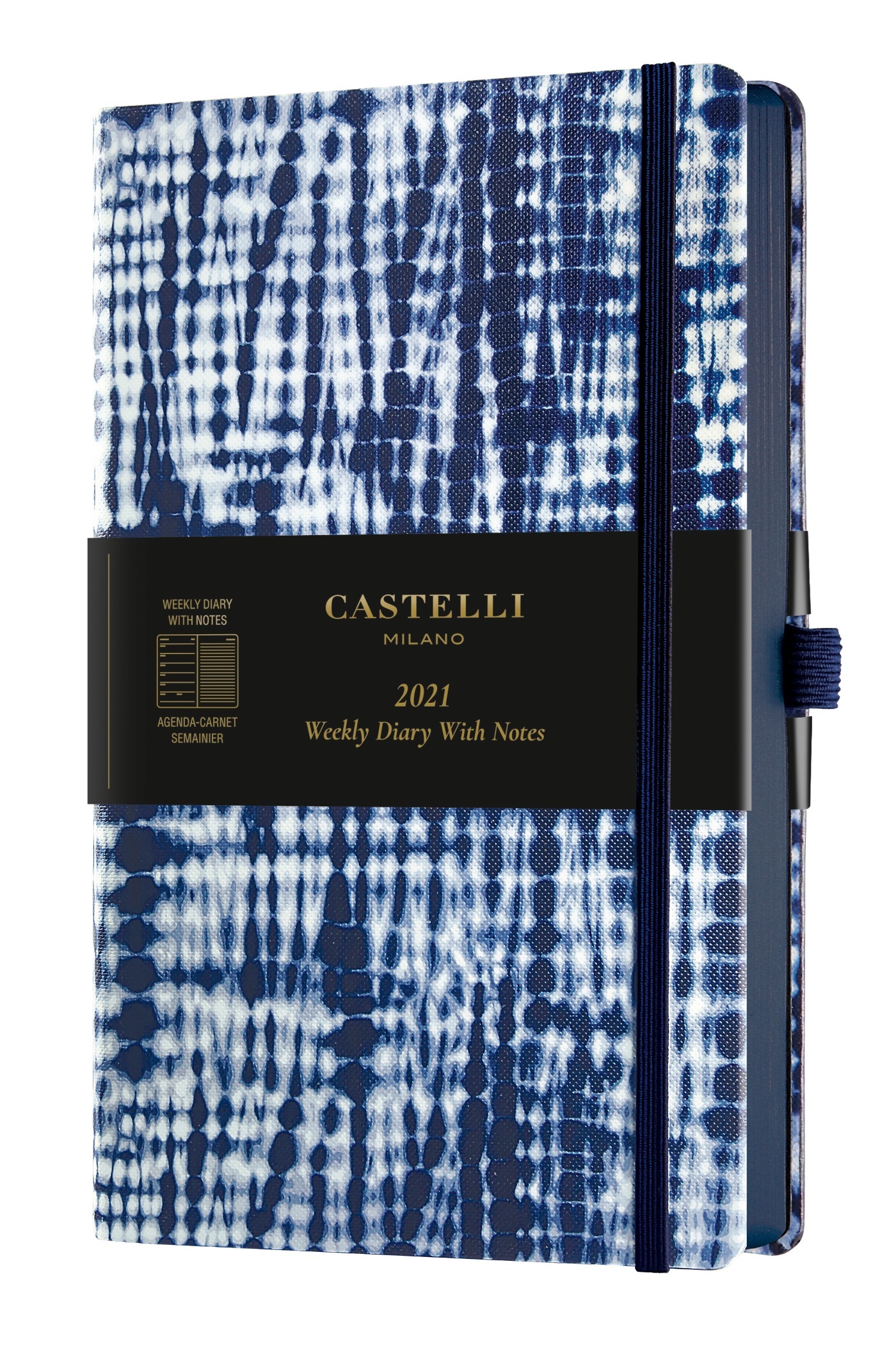 Agenda 2021 semainier grand format Shibori jute