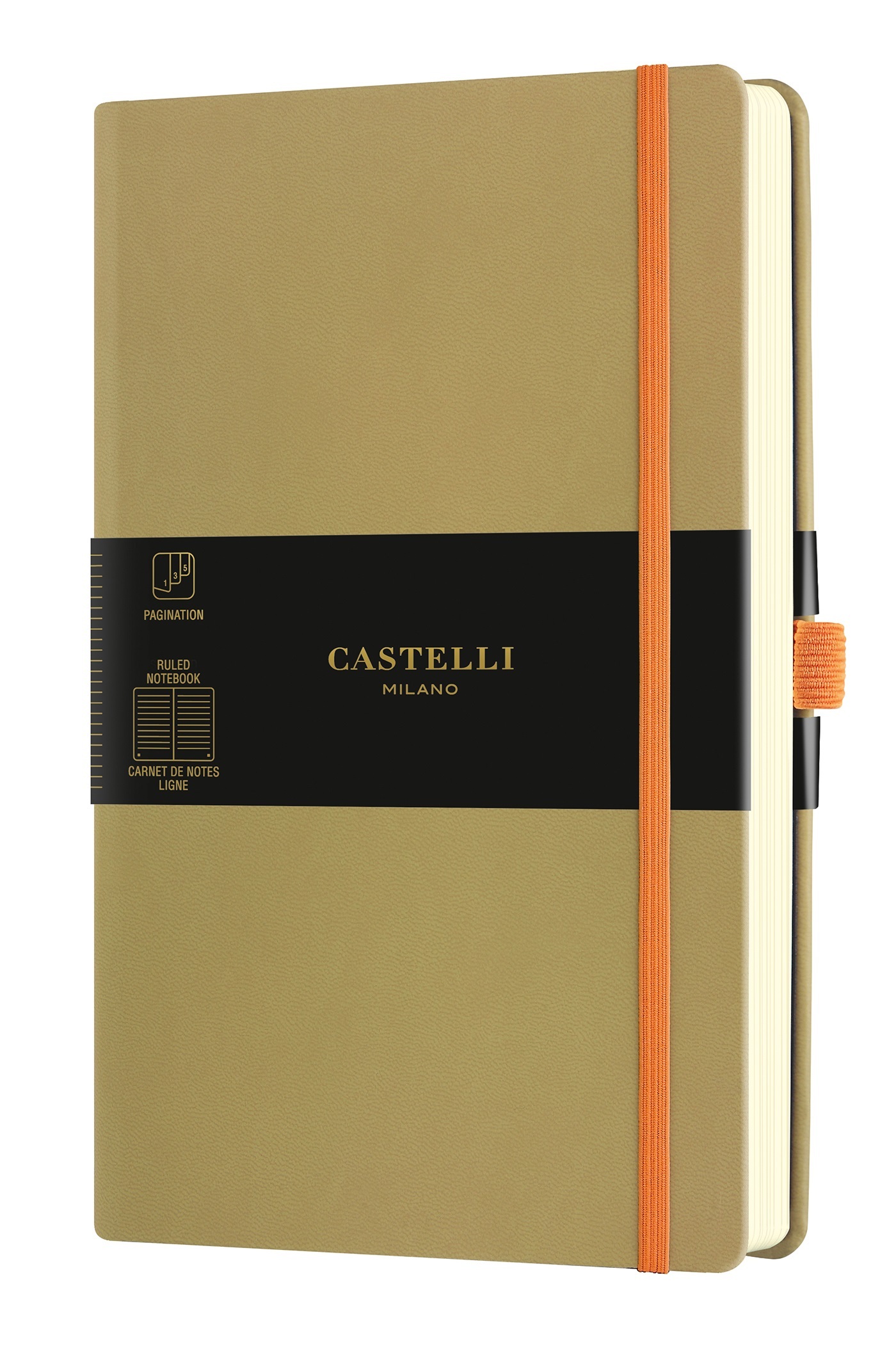 CARNET AQUARELA TRES GRAND FORMAT LIGNE OLIVE