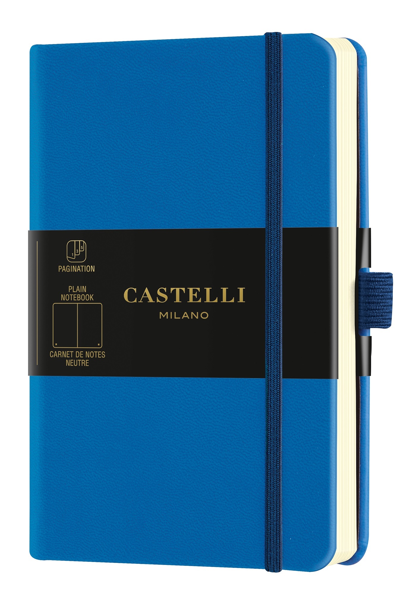 Carnet Aquarela très grand format uni bleu roi