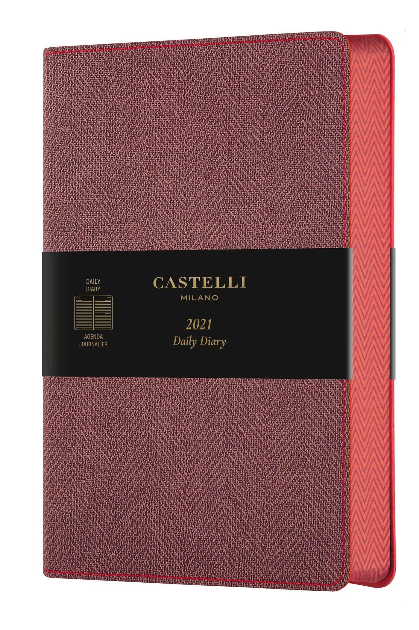 Agenda 2021 journalier grand format Harris Red