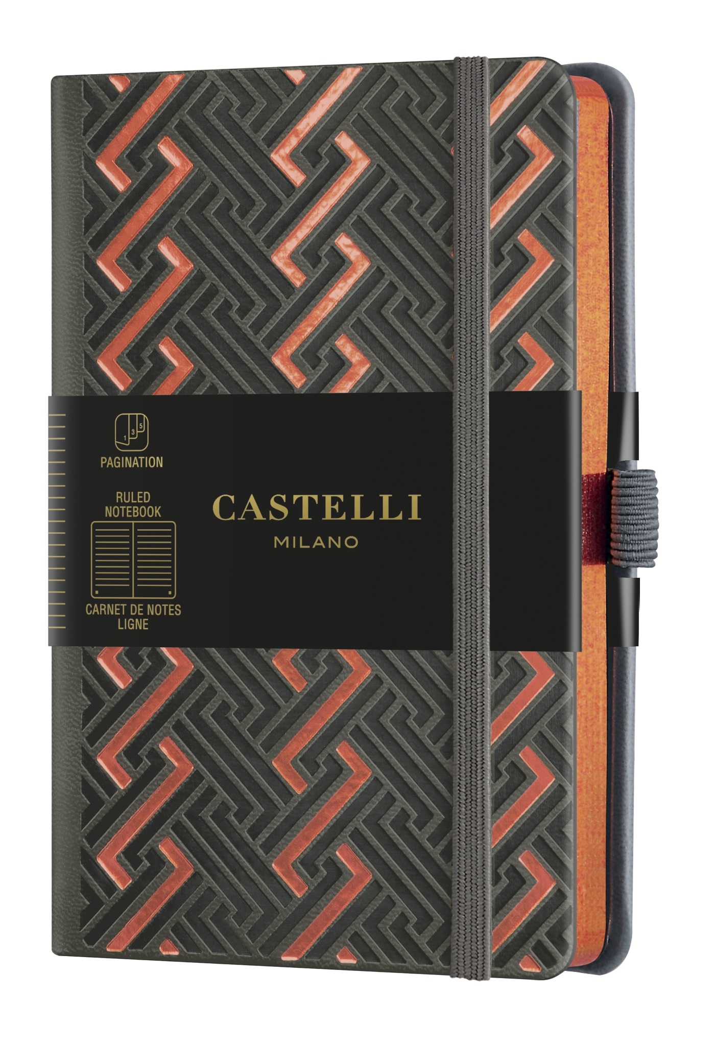 Carnet C&G poche ligné romans copper