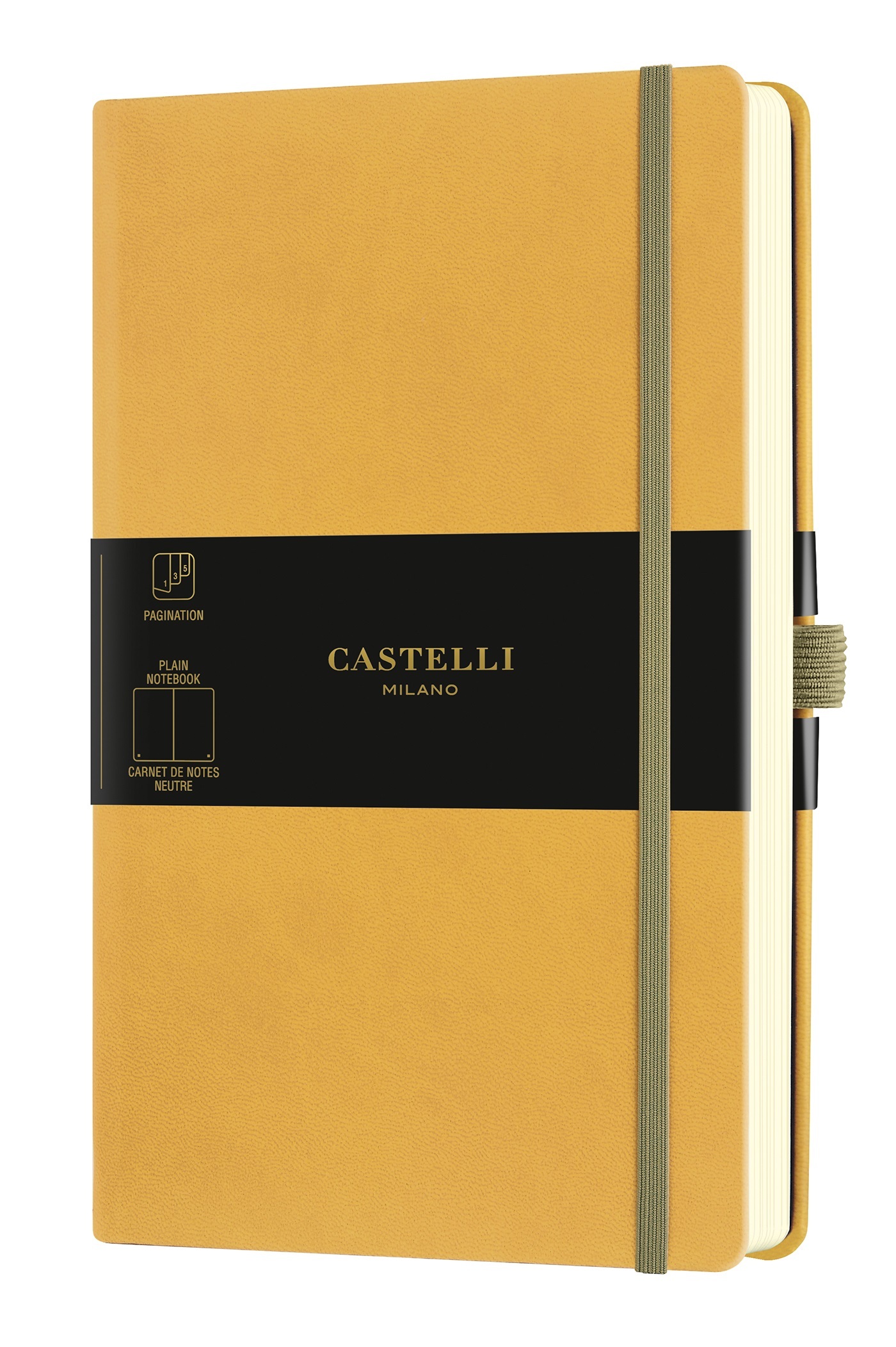 CARNET AQUARELA TRES GRAND FORMAT UNI MUSTARD