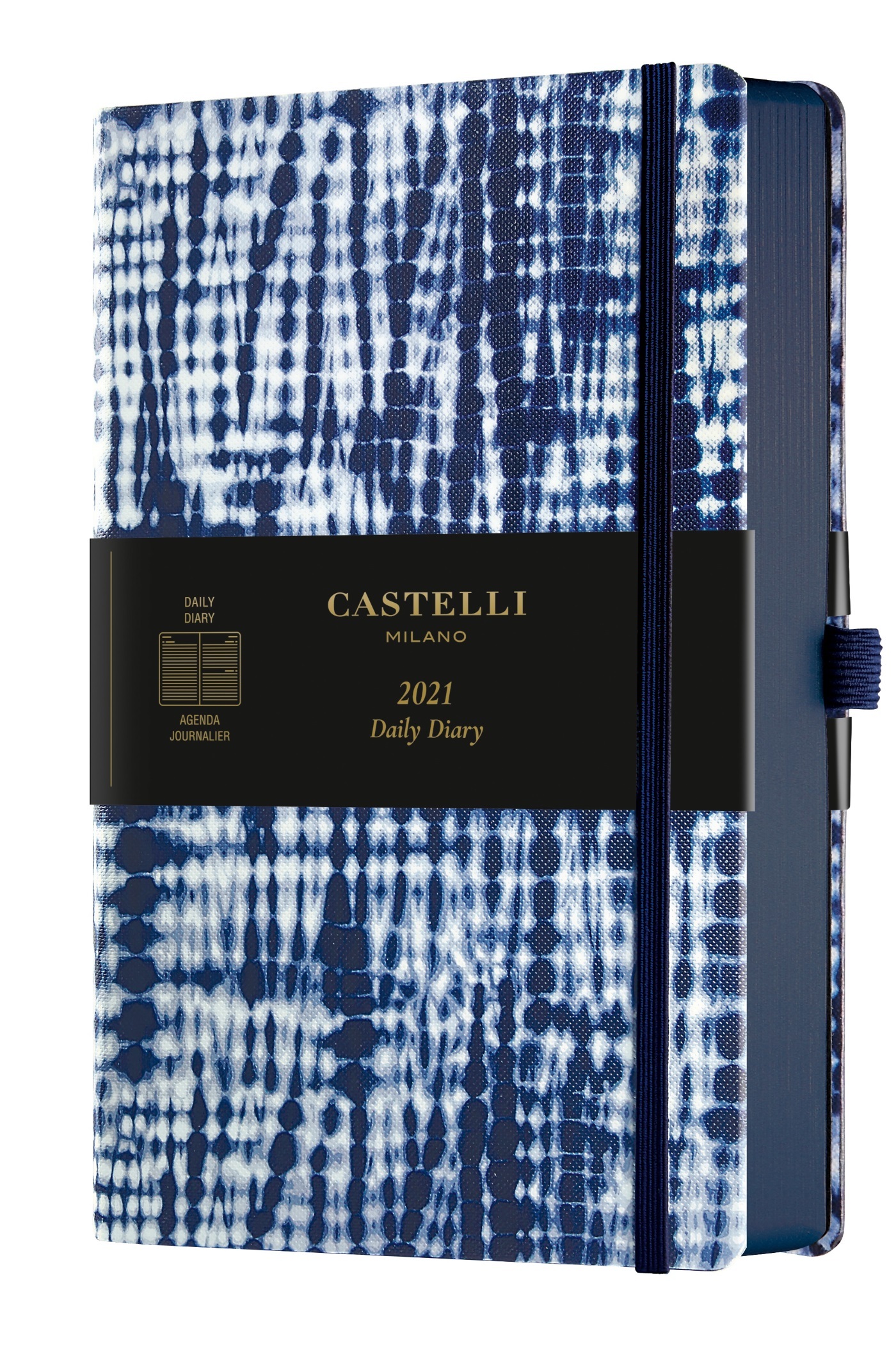 Agenda 2021 journalier grand format Shibori jute