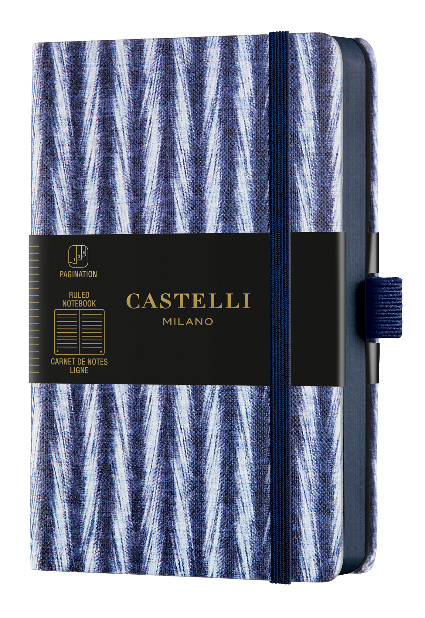 Carnet Shibori poche ligne twill