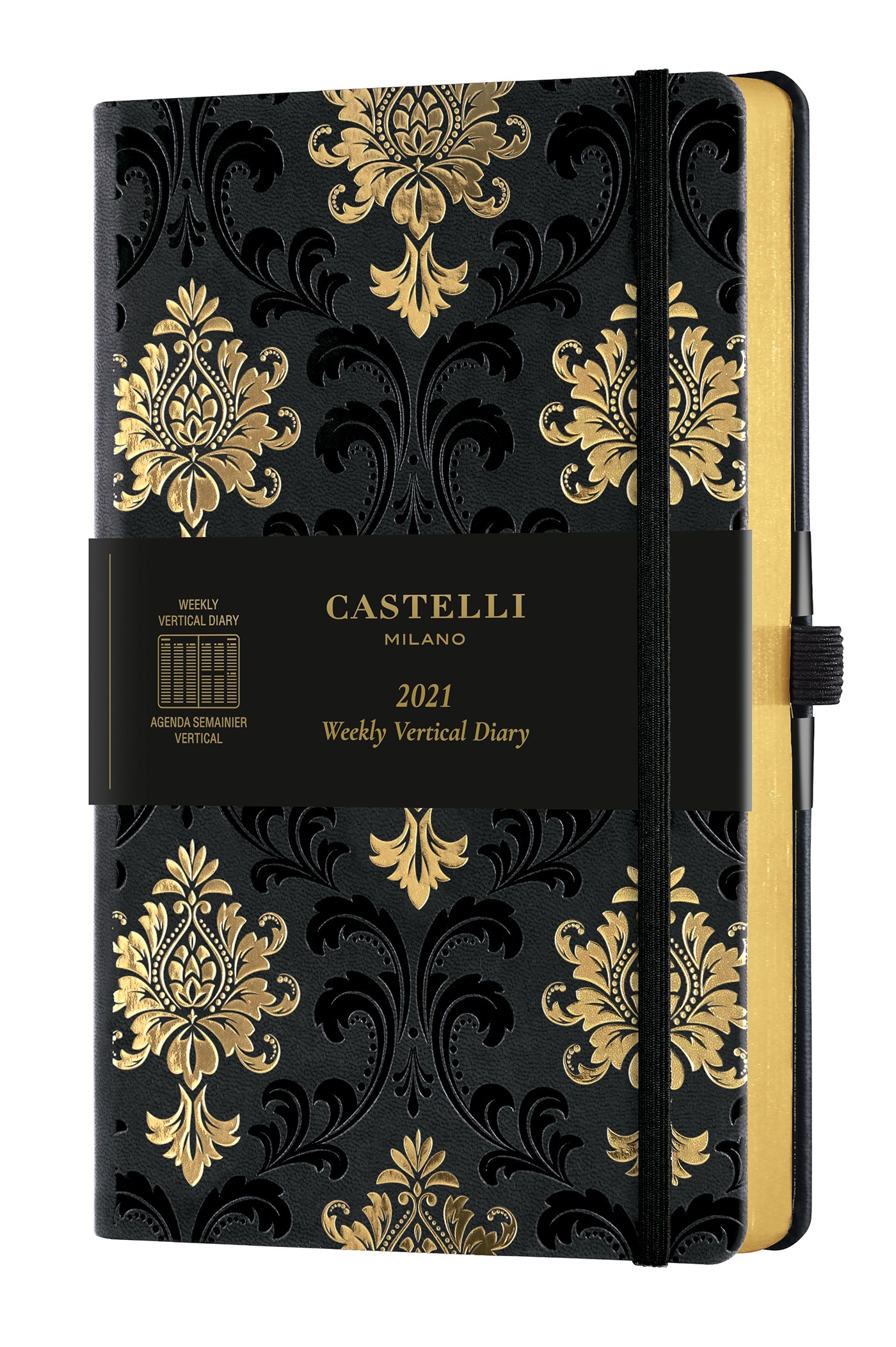 Agenda 2021 semainier vertical grand format C&G Baroque