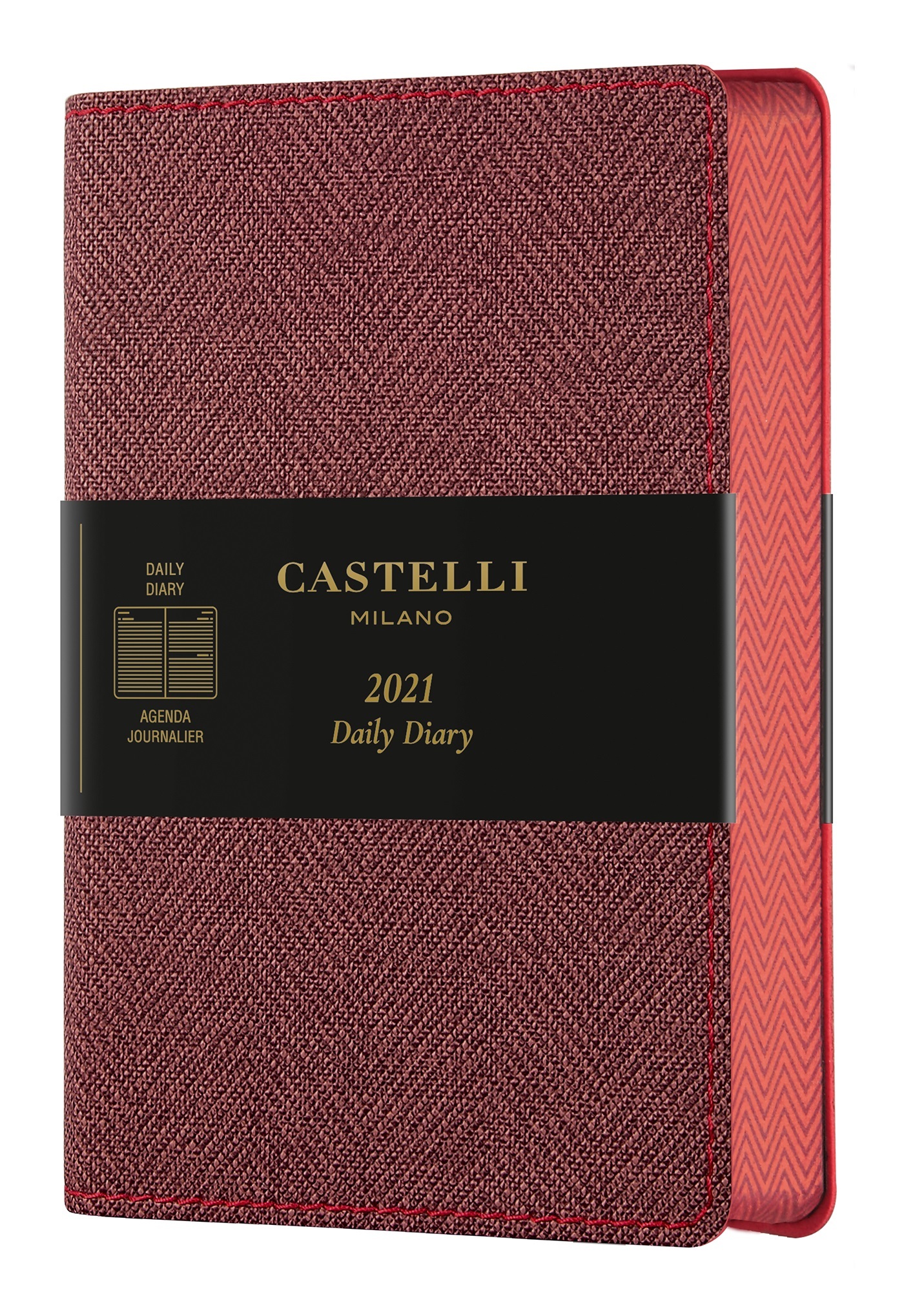 Agenda 2021 journalier poche Harris Red