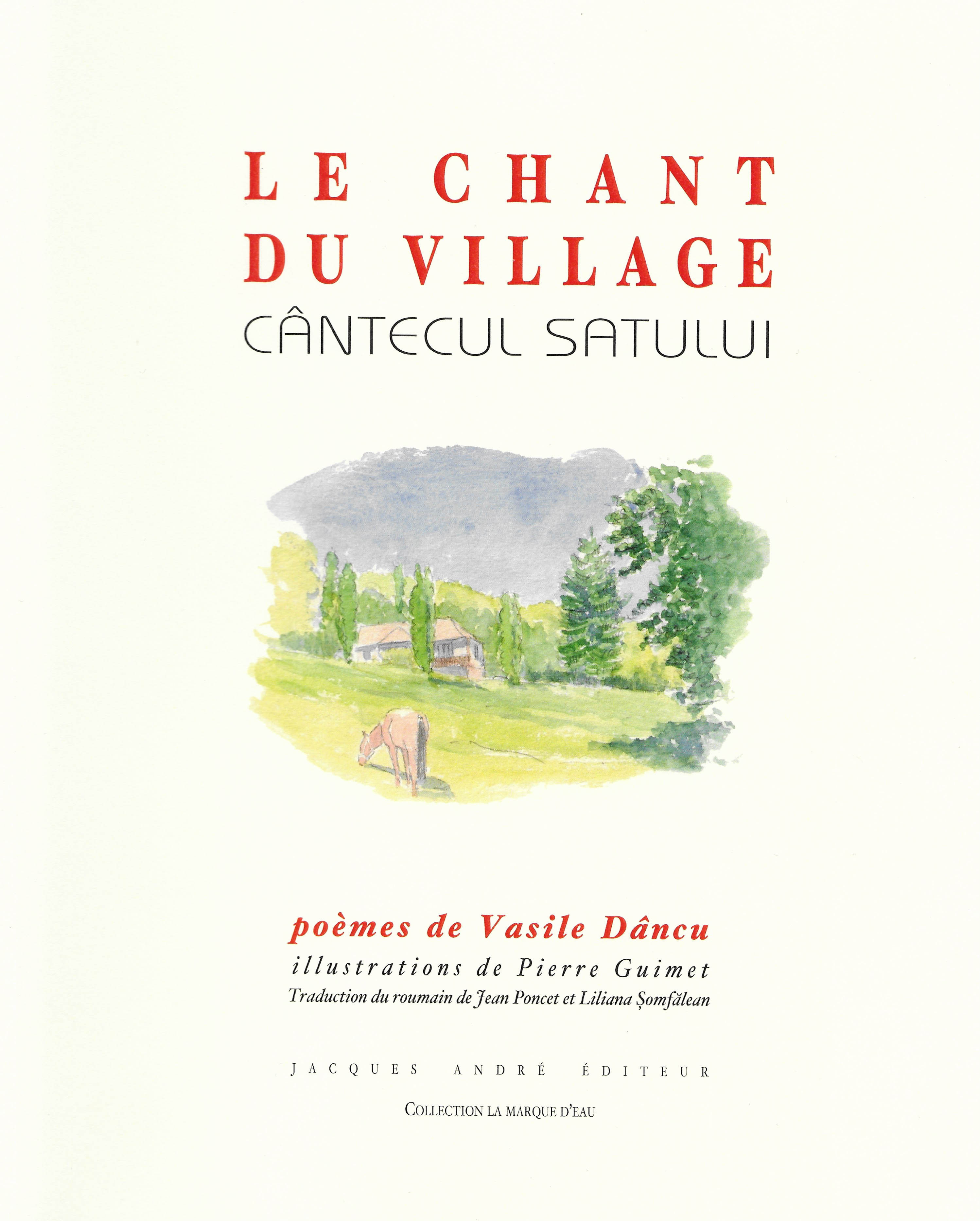 LE CHANT DU VILLAGE