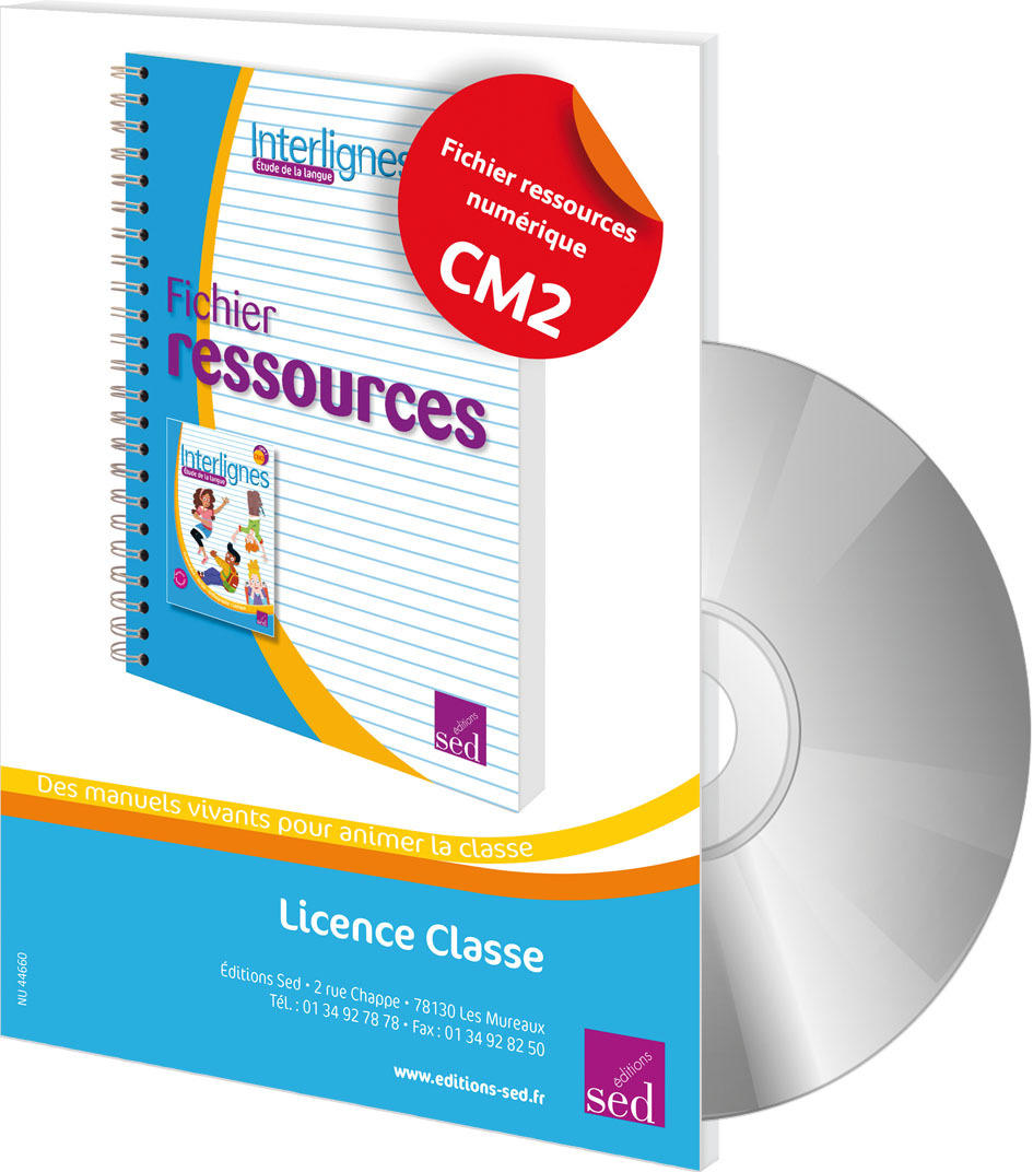INTERLIGNES ETUDE DE LA LANGUE - CM2 - Fichier ressources + CD