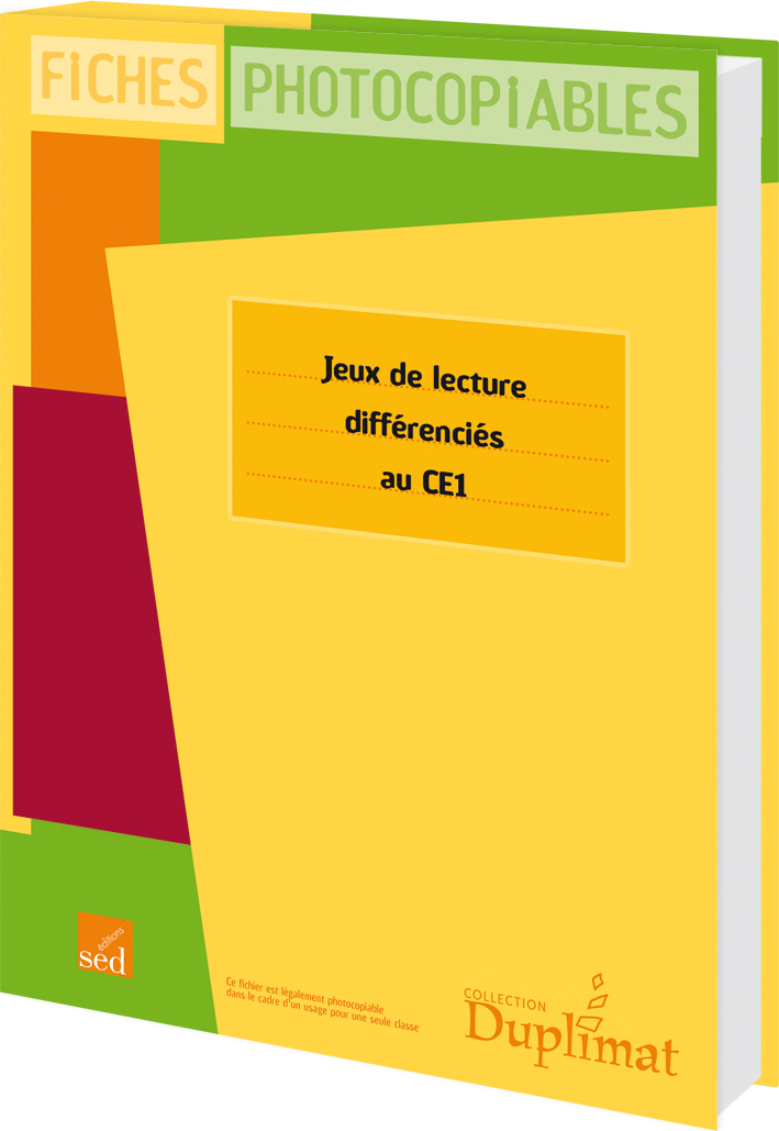 JEUX DE LECTURE DIFFERENCIES - CE1