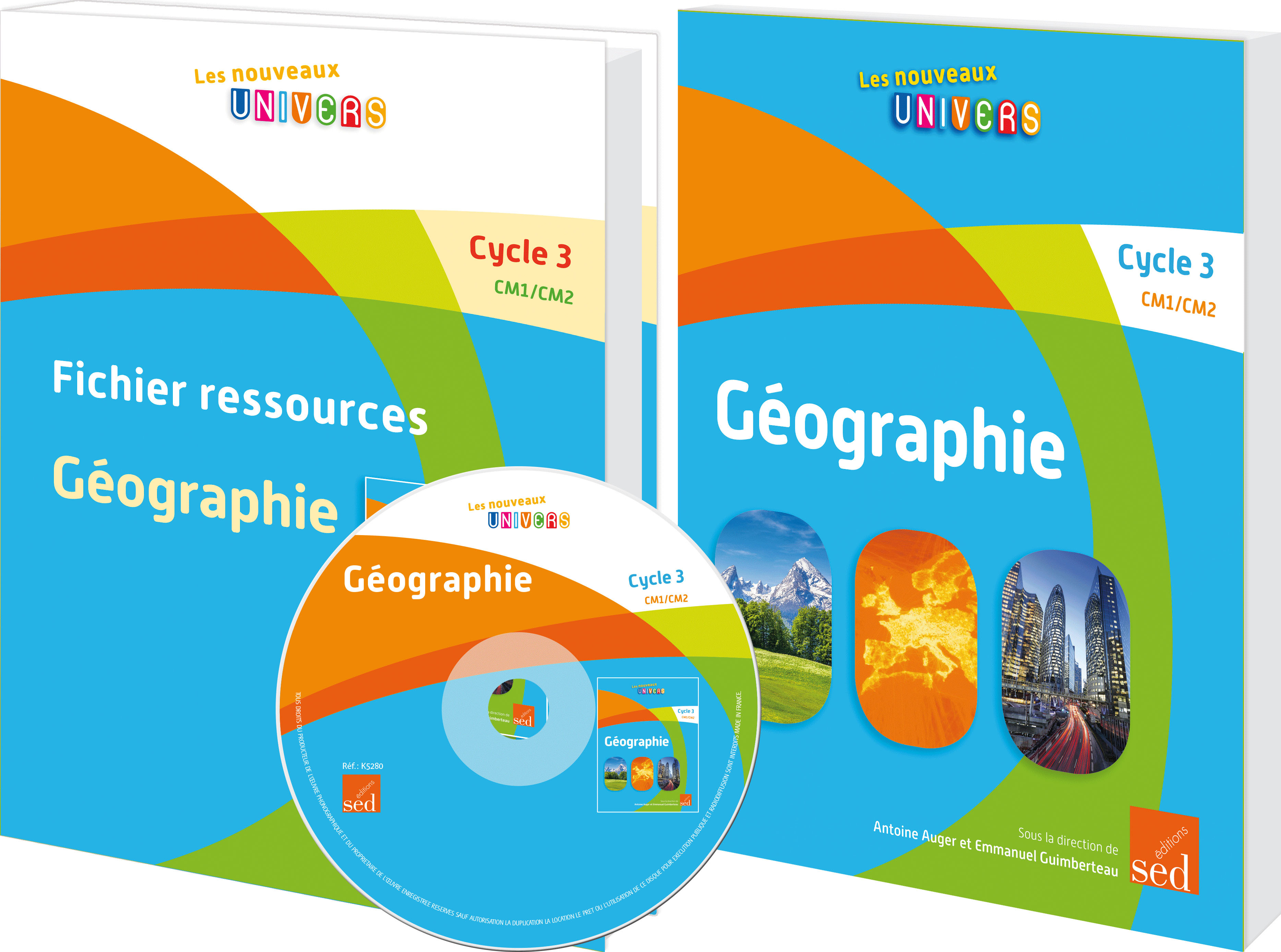 GEOGRAPHIE - Cycle 3 - 15 manuels + FR + posters + CD