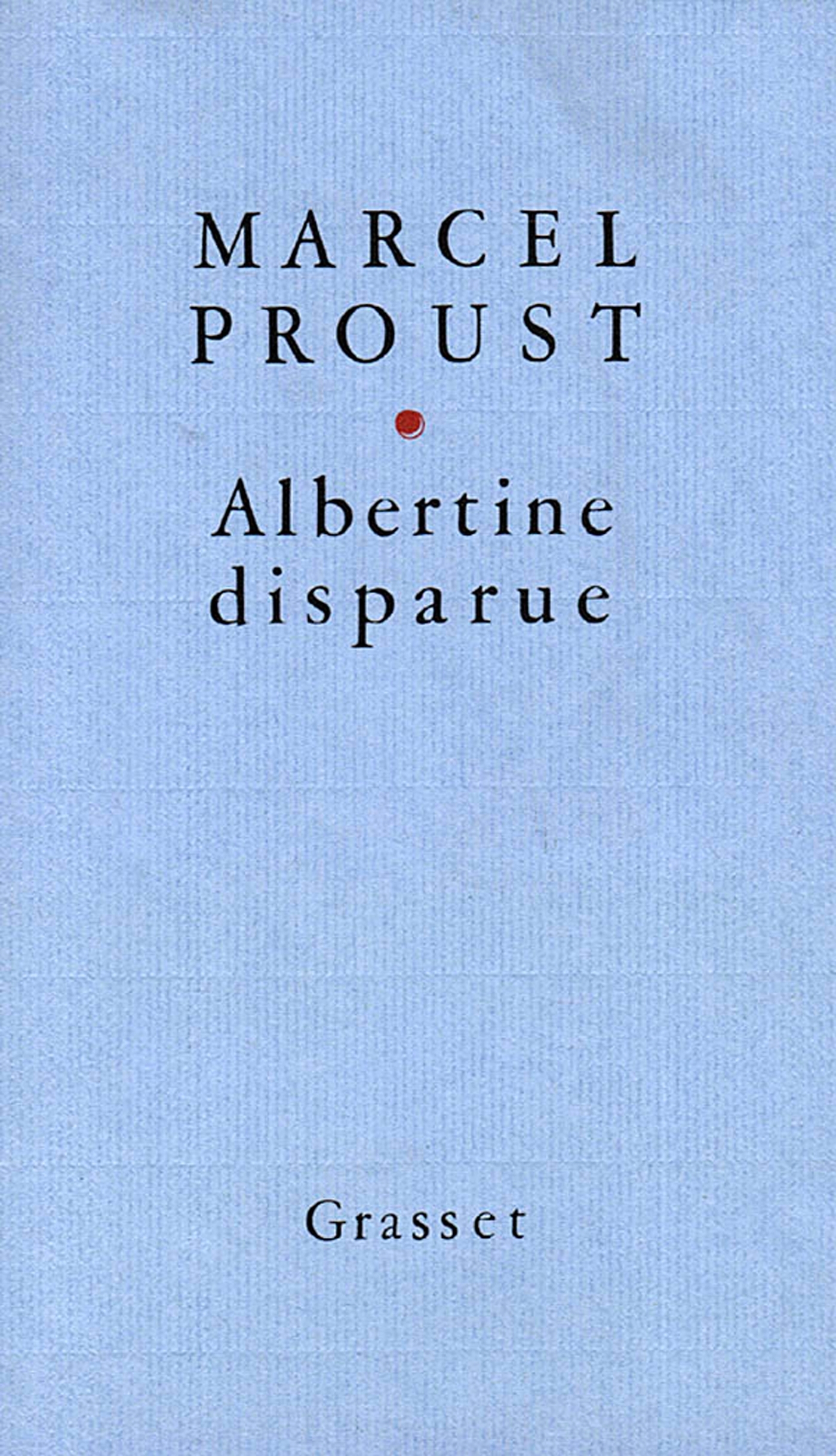 ALBERTINE DISPARUE