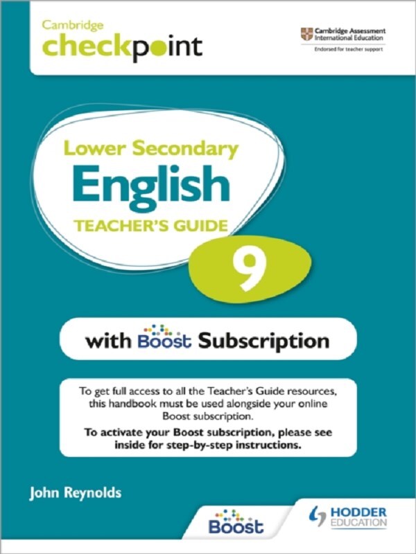 Cambridge Checkpoint Lower Secondary English Teacher's Guide 9 with Boost Subscription