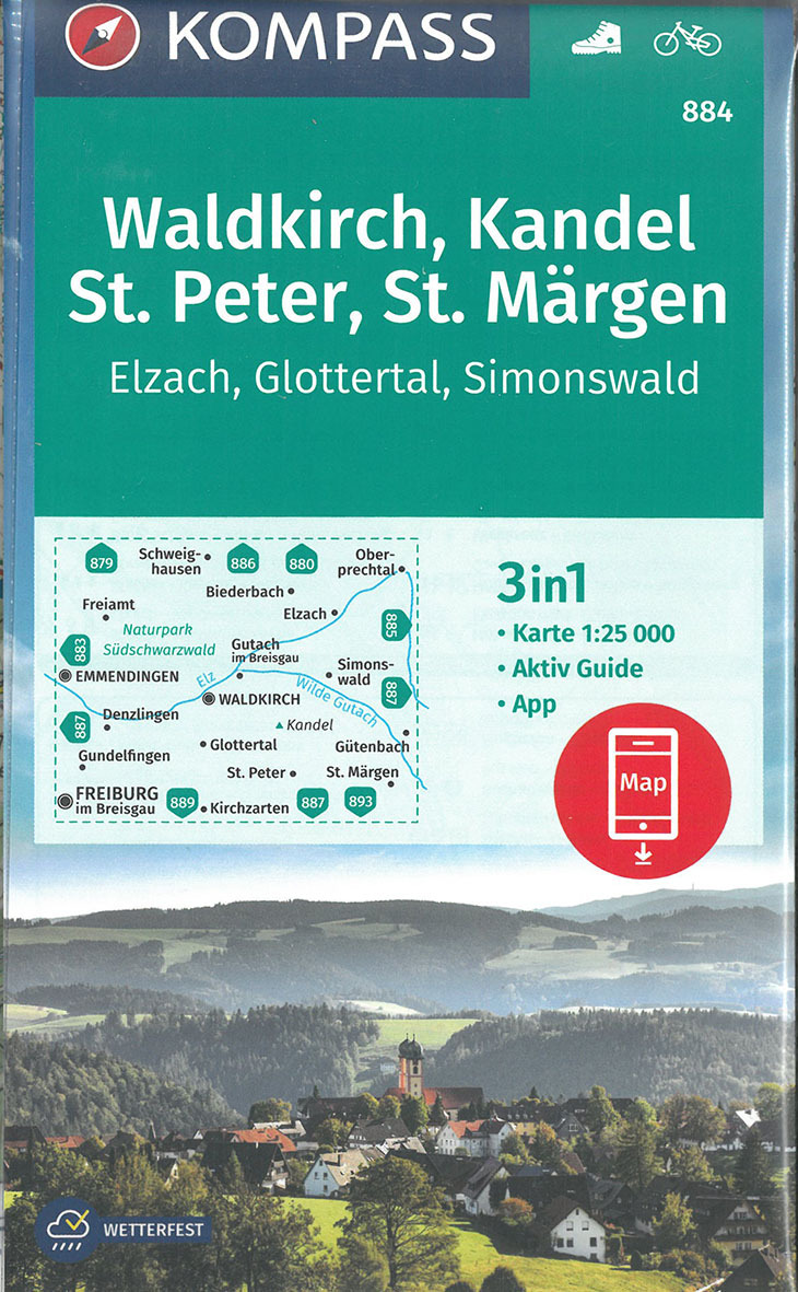 884 WALDKIRCH - KANDEL - ST PETER - ST MARGEN - ELZACH - GLOTTERTAL - SIMONSWALD