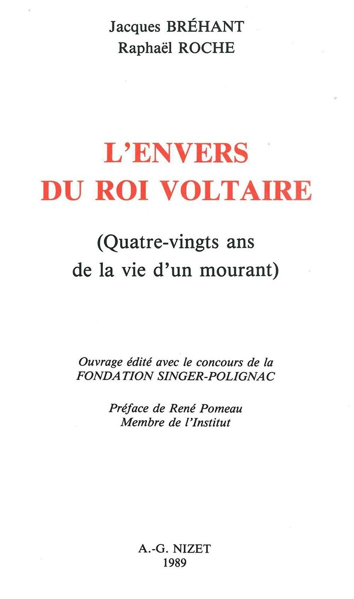 L'Envers du Roi Voltaire