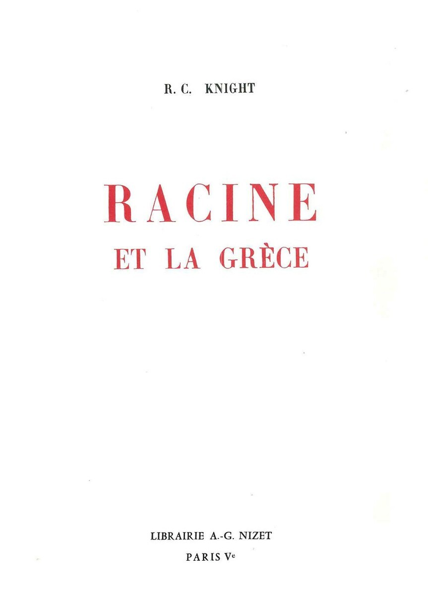 Racine et la Grèce