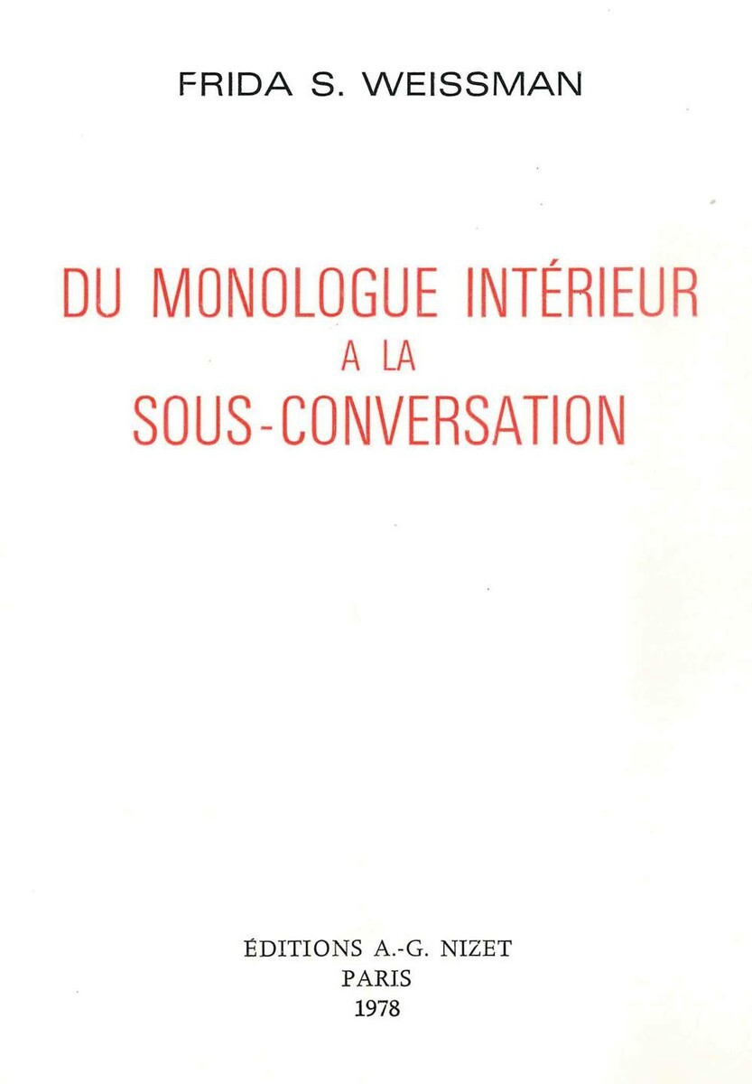 Du monologue intérieur à la sous-conversation