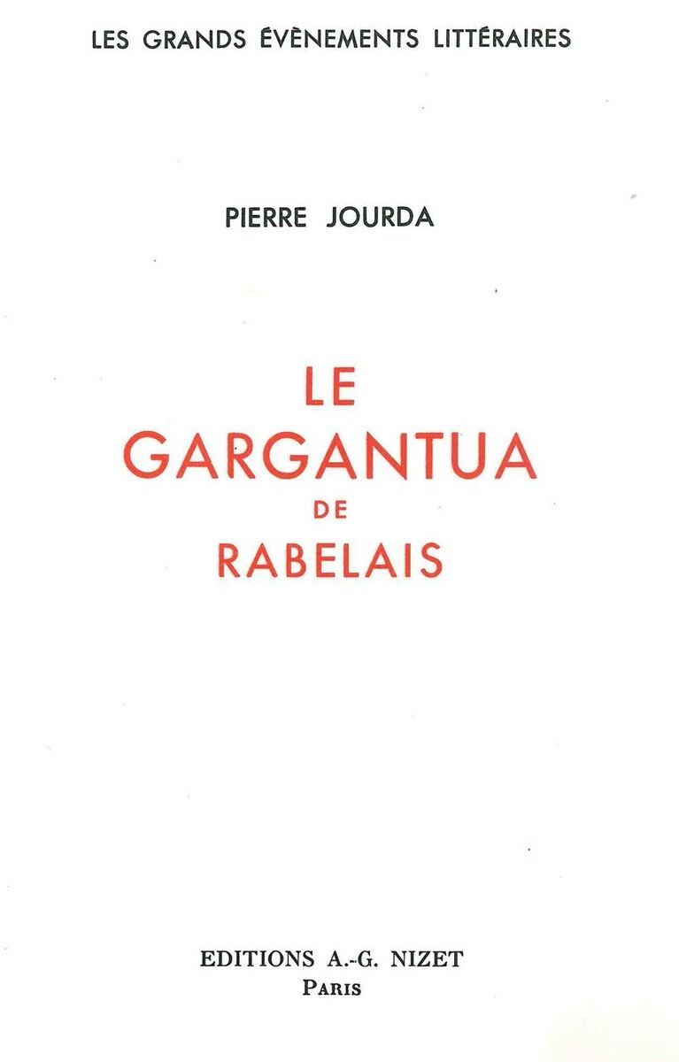 Le Gargantua de Rabelais