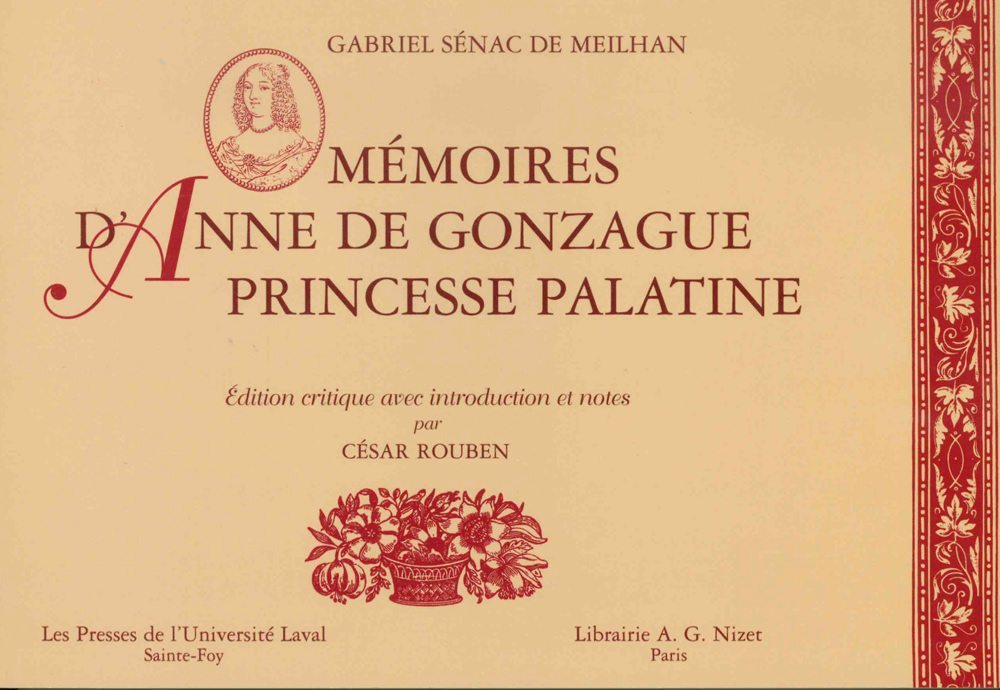 Mémoires d'Anne de Gonzague, Princesse Palatine