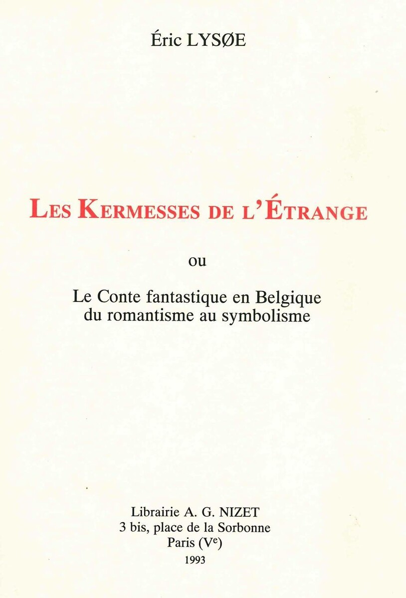 Les Kermesses de l'Étrange