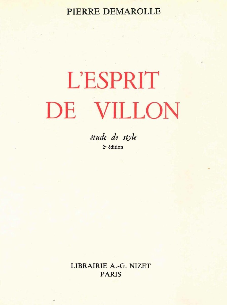 L'Esprit de Villon