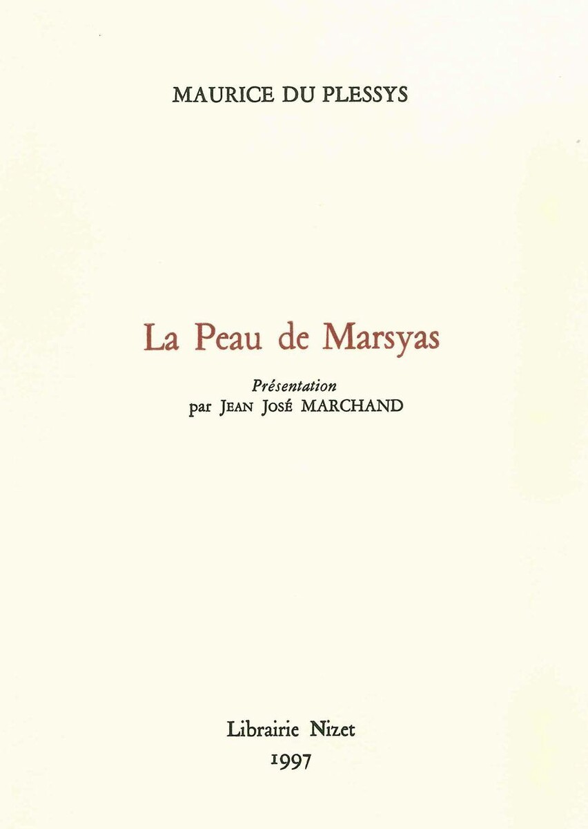 La Peau de Marsyas
